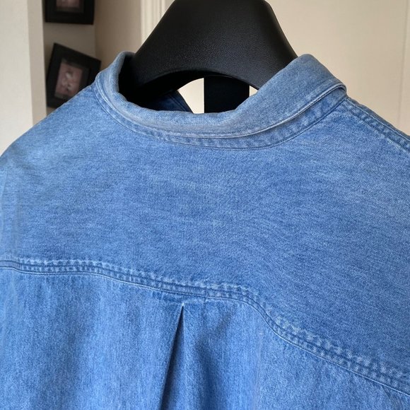 Vintage 1995 Bali Hard Rock Cafe Denim Shirt – Size Medium - Picture 7 of 9